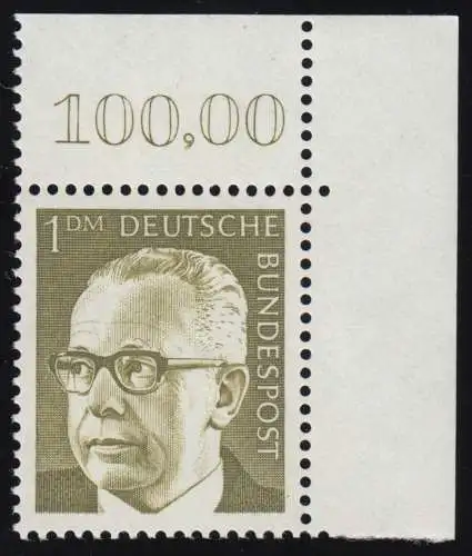 644 Heinemann 1 DM Ecke or ** postfrisch