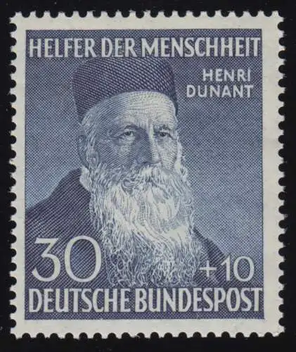 159 Henri Dunant 30+10 Pf, postfrisch **