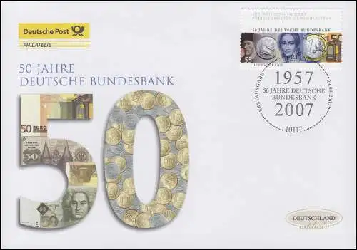 2618 Jubiläum 50 Jahre Deutsche Bundesbank, Schmuck-FDC Deutschland exklusiv