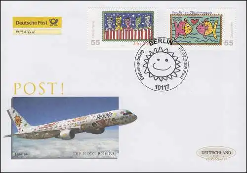 2644-2645 Post - Marques de voeux, Bijoux-FDC Allemagne exclusivement