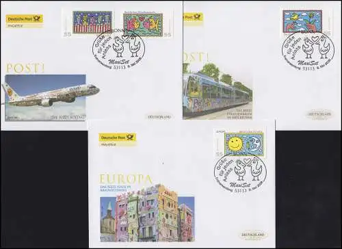 2665-2668 Post Europa - selbstklebend, Satz auf Schmuck-FDC Deutschland exklusiv