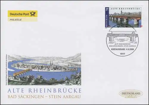 2691 Rheinbrücke Bad Säckingen - Stein/Aargau, Schmuck-FDC Deutschland exklusiv