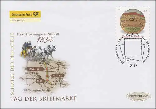 2692 Tag der Briefmarke Schnellpost Ohrdruf, Schmuck-FDC Deutschland exklusiv