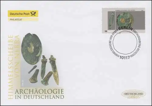 2695 Archéologie - Le disque céleste de Nebra, Bijoux-FDC Allemagne exclusivement