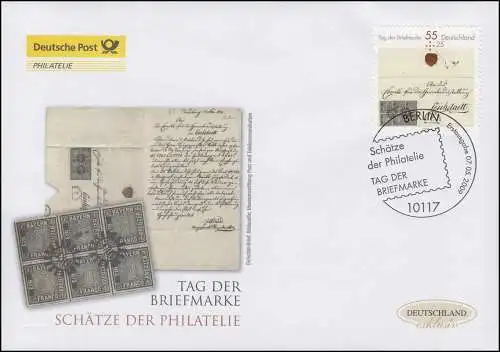 2735 Journée du timbre: La Lettre d'Eichstoff, Bijoux-FDC Allemagne exclusivement