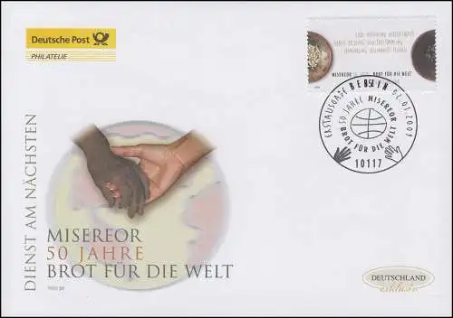 2711 Aide aux entreprises Misèreor et pain pour le monde, Bijoux-FDC Allemagne exclusivement