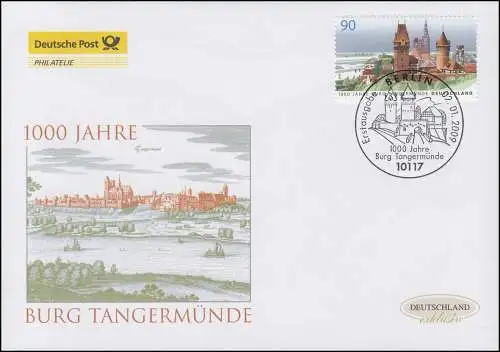 2712 Château de Tangermünde, Bijoux-FDC Allemagne exclusivement