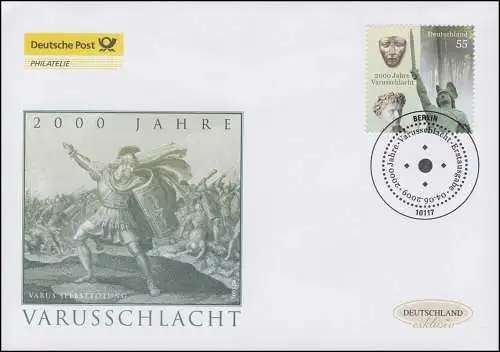 2738 Varus-Schlacht, nassklebend, Schmuck-FDC Deutschland exklusiv