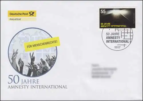 2873 Amnesty International, Bijoux-FDC Allemagne exclusivement