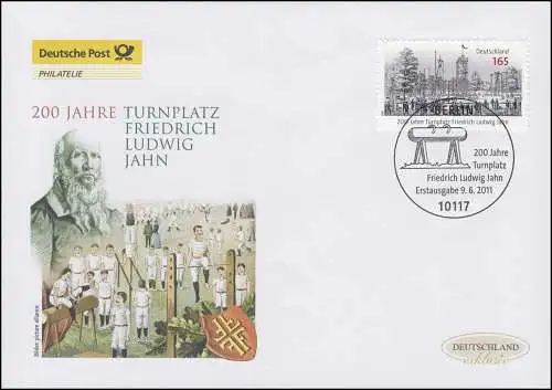 2870 Turnplatz Friedrich Ludwig Jahn, Schmuck-FDC Deutschland exklusiv