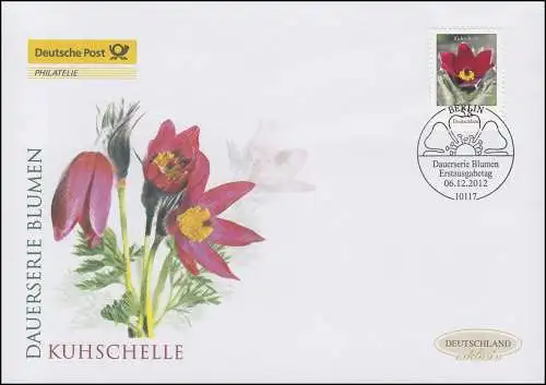 2968 Blume Rotblühende Kuhschelle 58 Cent, Schmuck-FDC Deutschland exklusiv