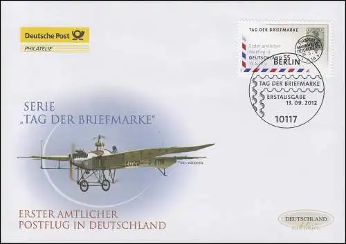 2954 Tag der Briefmarke - Erster Postflug, Schmuck-FDC Deutschland exklusiv