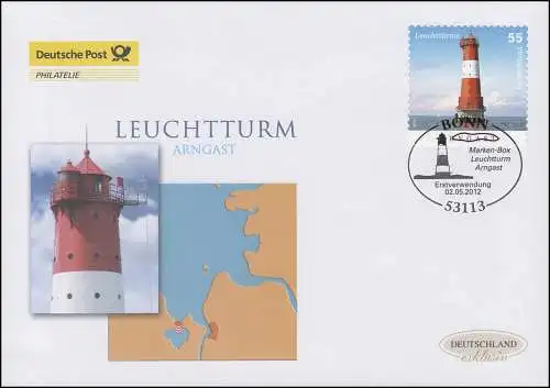 2935 Leuchtturm Arngast - selbstklebend, Schmuck-FDC Deutschland exklusiv