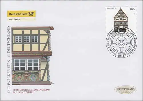 2931 Fachwerkbauten, Schmuck-FDC Deutschland exklusiv