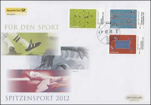 2924-2926 Sporthilfe - Spitzensport, Schmuck-FDC Deutschland exklusiv