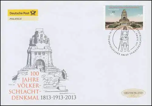 3033 Völkerschlachtdenkmal zu Leipzig, Schmuck-FDC Deutschland exklusiv