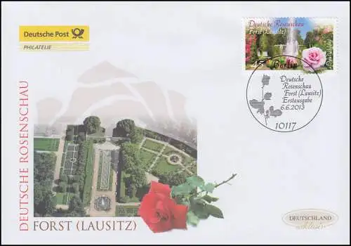 3012 Deutsche Rosenschau in Forst (Lausitz), Schmuck-FDC Deutschland exklusiv