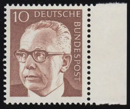 636 Heinemann 10 Pf Pagerand re. ** post-fraîchissement