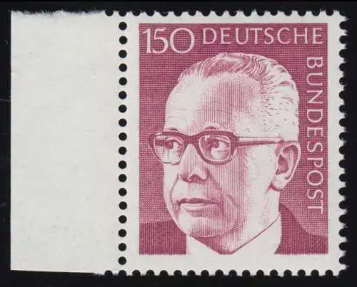 730 Heinemann 150 Pf Seitenrand li. ** postfrisch