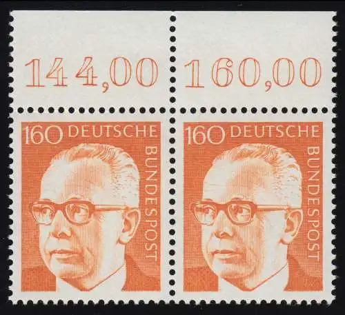 692 Heinemann 160 Pf Paar OR ** postfrisch