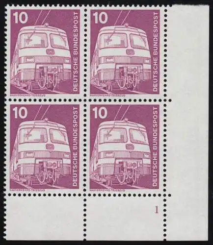 847 Industrie 10 Pf Triebzug ALTE Fluo ** Vbl FN1