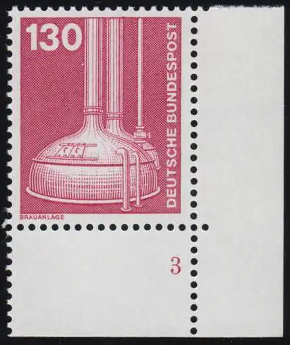 1135 Industrie 130 Pf Brasserie ** Coin FN3