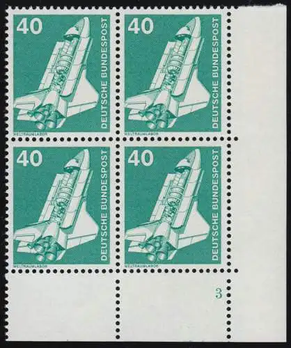 850 Industrie 40 Pf Laboratoire spatial ALTE Fluo ** Vbl FN3