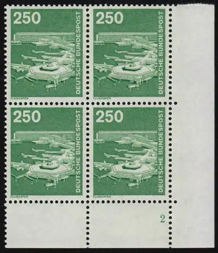 1137 Industrie 250 Pf Flughafen ** Vbl FN2