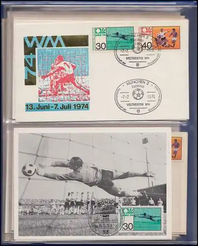 Fußball-WM 1974 offizielles Album mit Sonderbelegen / Dokumentationen
