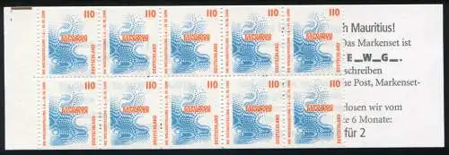 39II MH EXPO 2000: Schneidemarkierung orange-schwarz-orange, RZ-Fragmente, **