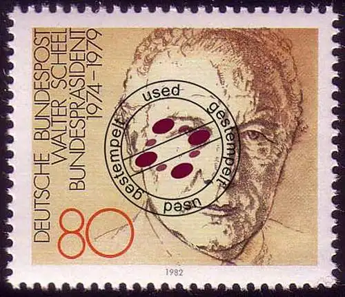 1159 de Block, président fédéral Walter Scheel O