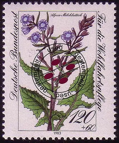 1191 Wohlfahrt Alpenblumen 120+60 Pf O