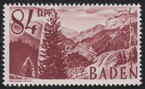 Baden 26y II Höllental 84 DPf. **