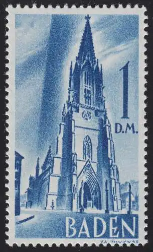 Baden 27y II Freiburger Münster 1 DM. **