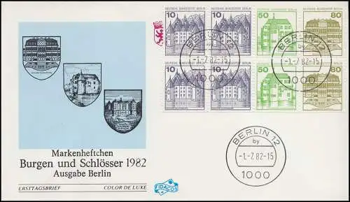 HBl. 21 de MH 13 BuS 1982 sur les bijoux FIDACOS-FDC VS O Berlin 1.7.82