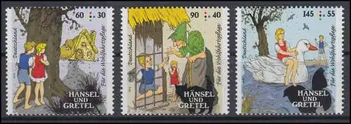 3056-3058 Wohlfahrt Grimms Märchen - Hänsel und Gretel, kpl. Satz postfrisch **