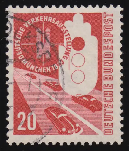 169 Verkehrsausstellung 20 Pf, gestempelt O