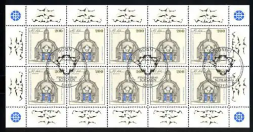 1787 Johann Conrad Schlaun - 10er-Bogen Ersttagssonderstempel ESSt