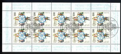 1806 Carl Orff - 10er-Bogen Ersttagssonderstempel ESSt