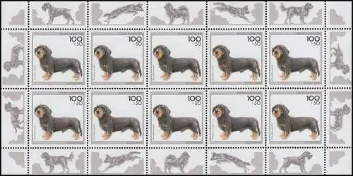 1800 Jugend Hunde: Rauhhaardackel 1995 - Kleinbogen **