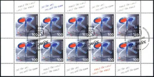 1859 Ruhrfestspiele - 10er-Bogen Ersttagssonderstempel ESSt