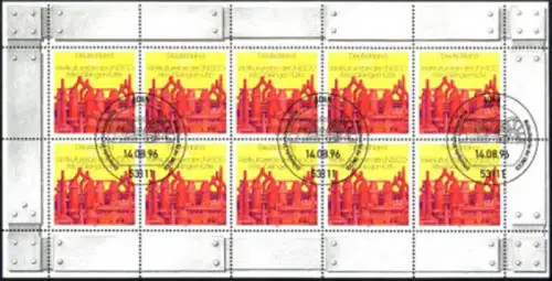 1875 Kulturerbe Alte Völklinger Hütte - 10er-Bogen ESSt