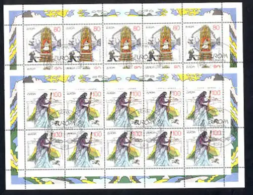 1915-1916 Europa Sagen und Legenden - 10er-Bogen ESSt