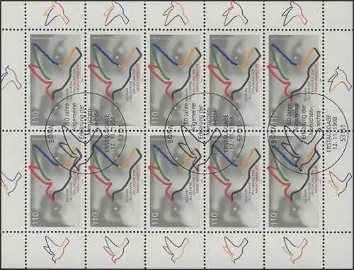 2026 Menschenrechte - 10er-Bogen ESSt