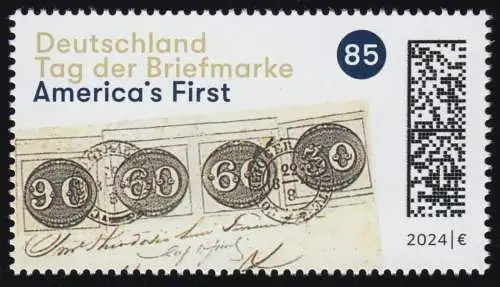 3822 America´s First, Ochsenaugen, Einzelmarke postfrisch **/MNH