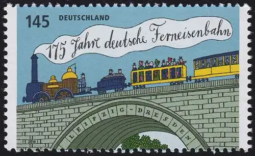 3070 Ferneisenbahn - Type II links UND rechts weißer Rand, **