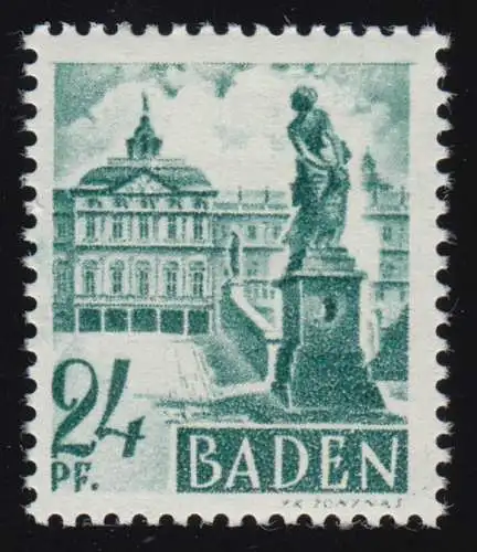 Baden 22y II Freimarke 24 Pf. **