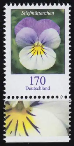 3473 Blume Stiefmütterchen 170 Cent, aus Bogen, postfrisch **