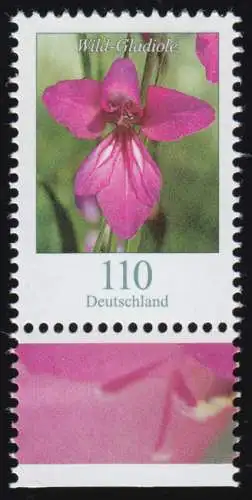 3471 Blume Wild-Gladiole 110 Cent, nassklebend, aus Bogen, postfrisch **