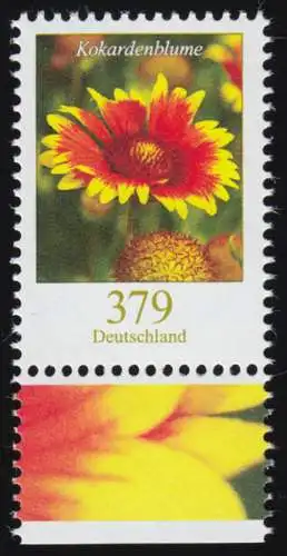 3399 Blume Kokardenblume 379 Cent, aus Bogen, postfrisch **